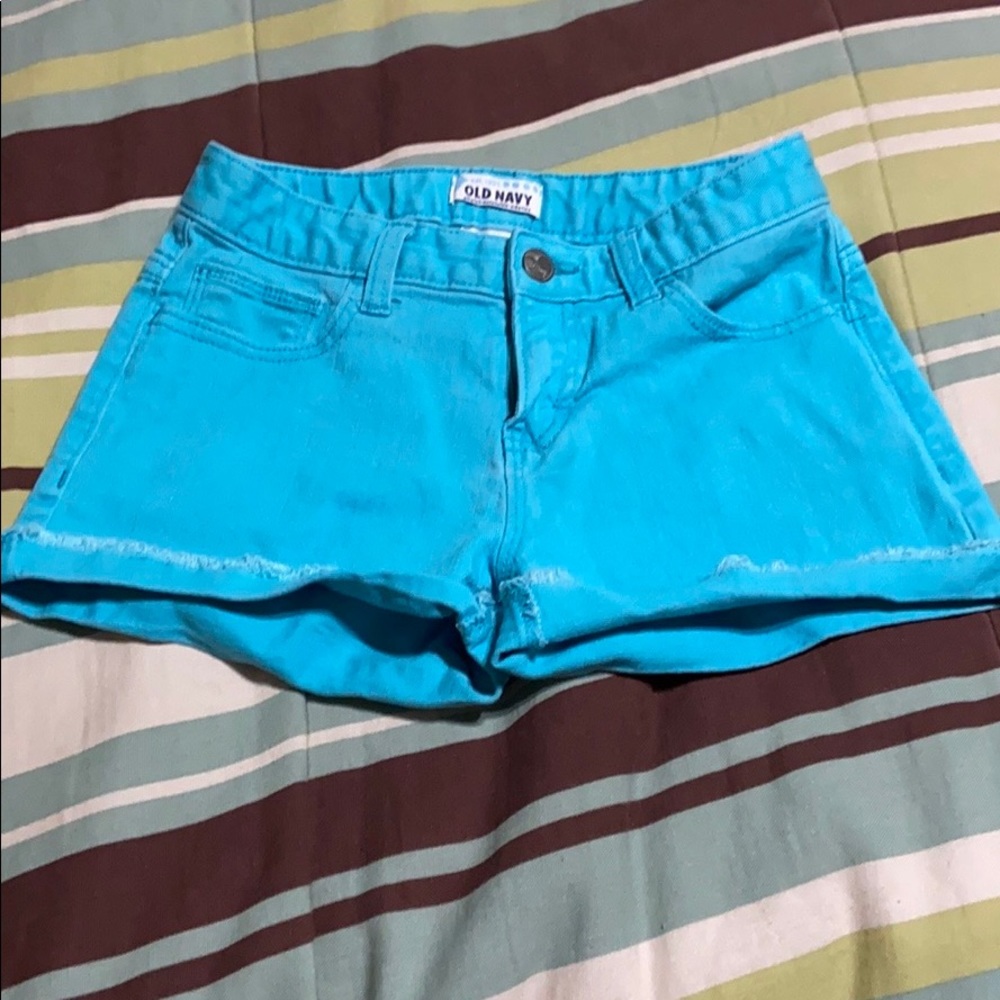 Girls Colored Denim Shorts. EUC!